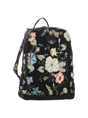 Gucci Flora Backpack Canvas Black #348669G66B